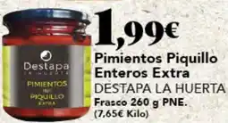Gadis DESTAPA LA HUERTA Pimientos Piquillo Enteros Extra oferta