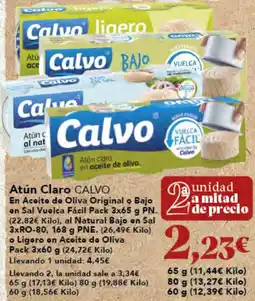 Gadis CALVO Atún Claro oferta