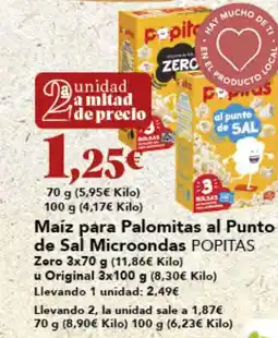 Gadis POPITAS Maíz para Palomitas al Punto de Sal Microondas oferta