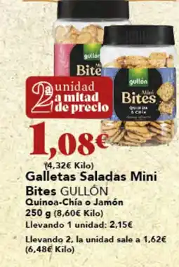 Gadis GULLÓN Galletas Saladas Mini Bites oferta