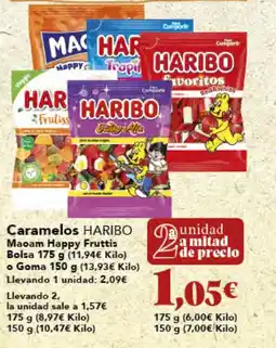 Gadis HARIBO Caramelos Maoam Happy Fruttis oferta