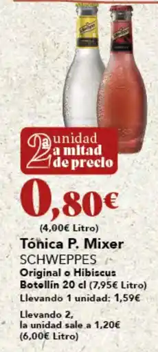 Gadis SCHWEPPES Tónica P. Mixer oferta