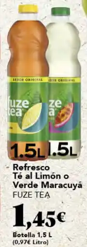 Gadis FUZE TEA Refresco Té al Limón o Verde Maracuyá oferta