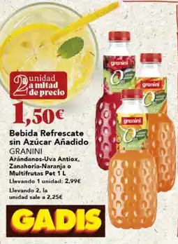 Gadis GRANINI Bebida Refrescate sin Azúcar Añadido oferta