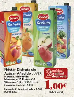 Gadis JUVER Néctar Disfruta sin Azúcar Añadido oferta