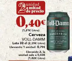 Gadis VOLL-DAMM Cerveza oferta