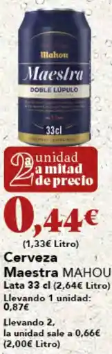 Gadis MAHOU Cerveza Maestra oferta