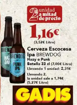 Gadis BREWDOG Cerveza Escocesa Ipa oferta