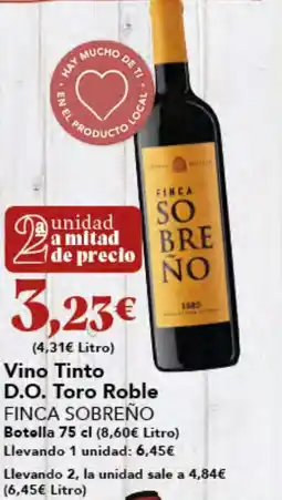 Gadis FINCA SOBREÑO Vino Tinto D.O. Toro Roble oferta