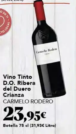 Gadis CARMELO RODERO Vino Tinto D.O. Ribera del Duero Crianza oferta