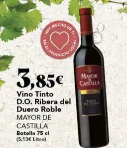 Gadis MAYOR DE CASTILLA Vino Tinto D.O. Ribera del Duero Roble oferta