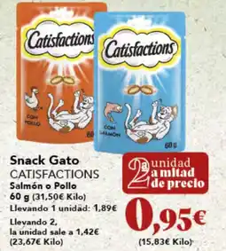 Gadis CATISFACTIONS Snack Gato oferta