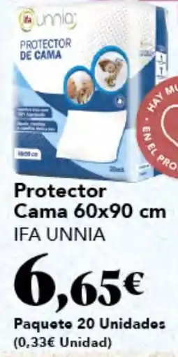 Gadis IFA UNNIA Protector Cama 60x90 cm oferta
