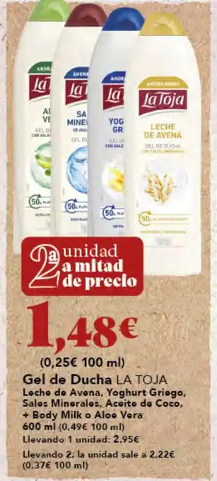 Gadis LA TOJA Gel de Ducha oferta