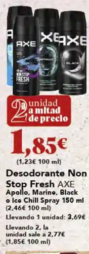 Gadis AXE Desodorante Non Stop Fresh oferta
