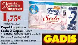 Gadis FOXY Papel Higiénico Seda 3 Capas oferta