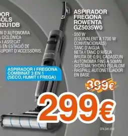 Expert ROWENTA Aspirador fregona gz5035w0 oferta