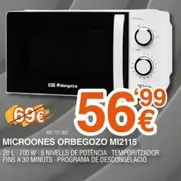 Expert ORBEGOZO Microones mi2115 oferta