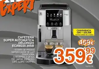 Expert DELONGHI Cafetera super automatica ecam220.30sb oferta