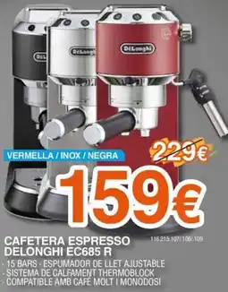 Expert DELONGHI Cafetera espresso ec685 r oferta