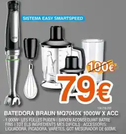 Expert BRAUN Batedora mq7045x 1000w x acc oferta