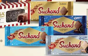 Alimerka Suchard Turrón de chocolate clásico, con oreo, almendras, chips ahoy o blanco con oreo, 260g oferta