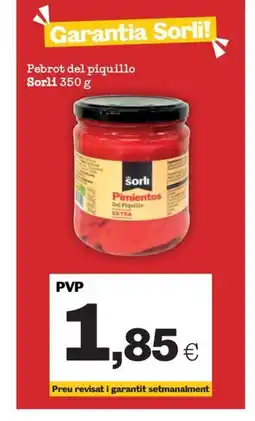 Sorli SORLI Pebrot del piquillo oferta