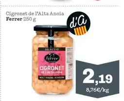 Sorli FERRER Cigronet de l'Alta Anoia oferta