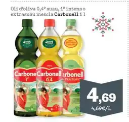 Sorli CARBONELL Oli d'oliva 0,4° suau, 1° intenso extrasuau mescla oferta