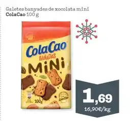 Sorli COLA CAO Galetes banyades de xocolata mini oferta