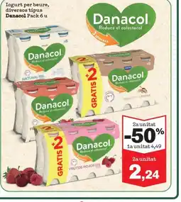 Sorli DANACOL Iogurt per beure, diversos tipus oferta
