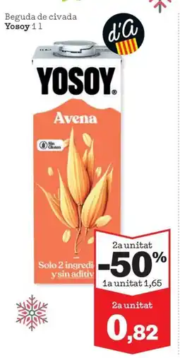 Sorli YOSOY Beguda de civada oferta