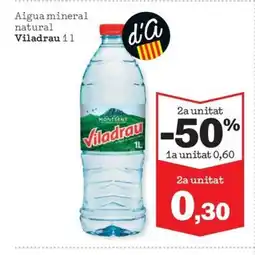 Sorli VILADRAU Aigua mineral natural oferta