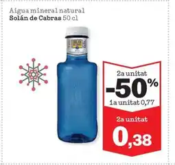 Sorli SÓLAN DE CABRAS Aigua mineral natural oferta