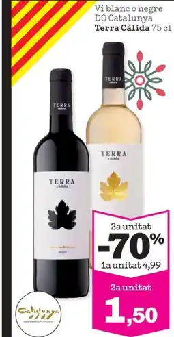 Sorli TERRA CALIDA Vi blanc o negre DO Catalunya oferta