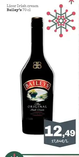 Sorli BAILEYS Licor Irish cream oferta