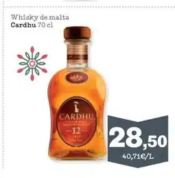Sorli CARDHU Whisky de malta oferta