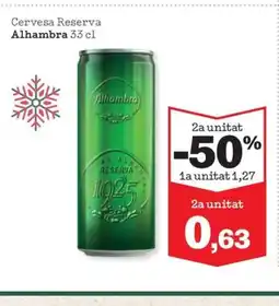 Sorli ALHAMBRA Cervesa Reserva oferta