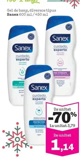 Sorli SANEX Gel de bany, diversos tipus oferta