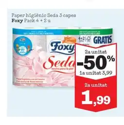 Sorli FOXY Paper higiènic Seda 3 capes oferta