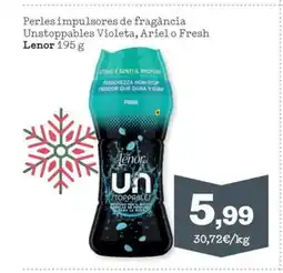 Sorli LENOR Perles impulsores de fragància Unstoppables Violeta, Ariel o Fresh oferta