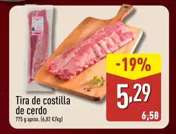 ALDI Tira de costilla de cerdo oferta