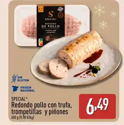 ALDI SPECIAL Redondo pollo con trufa, trompetillas y piñones oferta