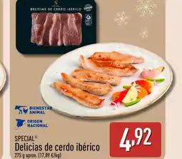 ALDI Delicias de cerdo ibérico oferta