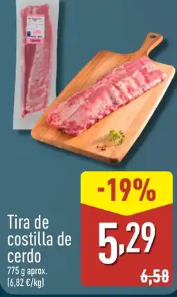 ALDI Tira de costilla de cerdo oferta