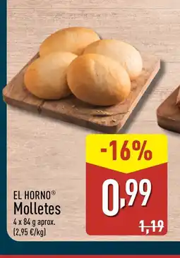 ALDI EL HORNO Molletes oferta