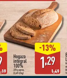ALDI Hogaza integral 100% oferta