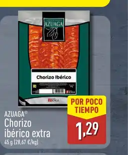 ALDI AZUAGA Chorizo ibérico extra oferta