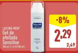 ALDI LACURA MEN Gel de afeitado Sensitive oferta