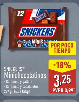 ALDI SNICKERS Minichocolatinas oferta